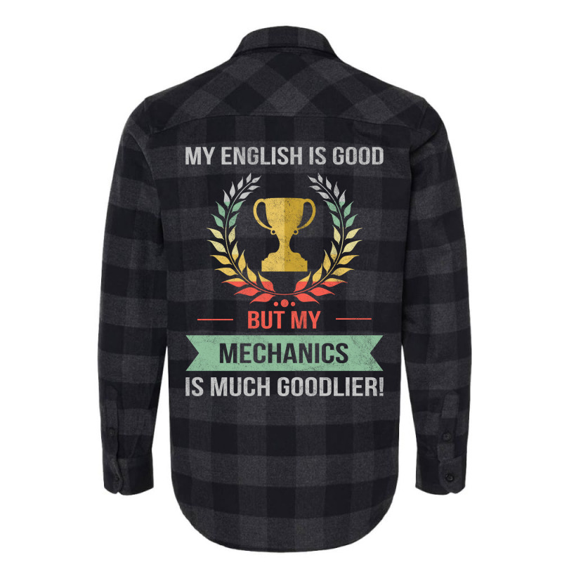 Funny Mechanics School Or College Subject Design S Flannel Shirt | Artistshot