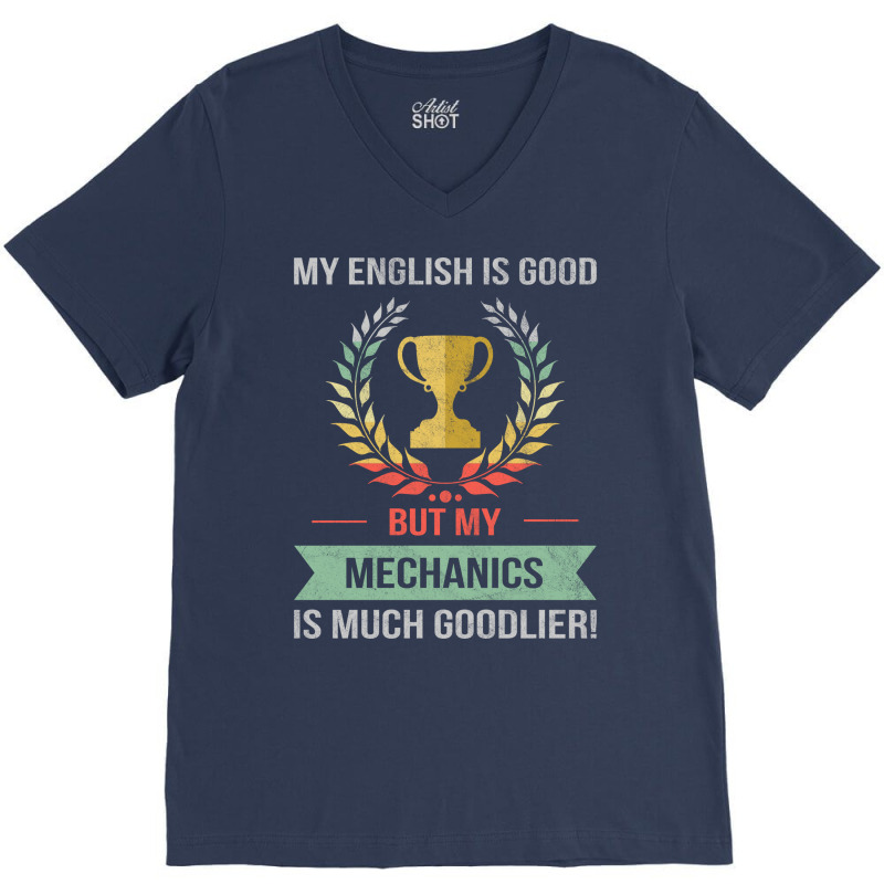 Funny Mechanics School Or College Subject Design S V-neck Tee | Artistshot