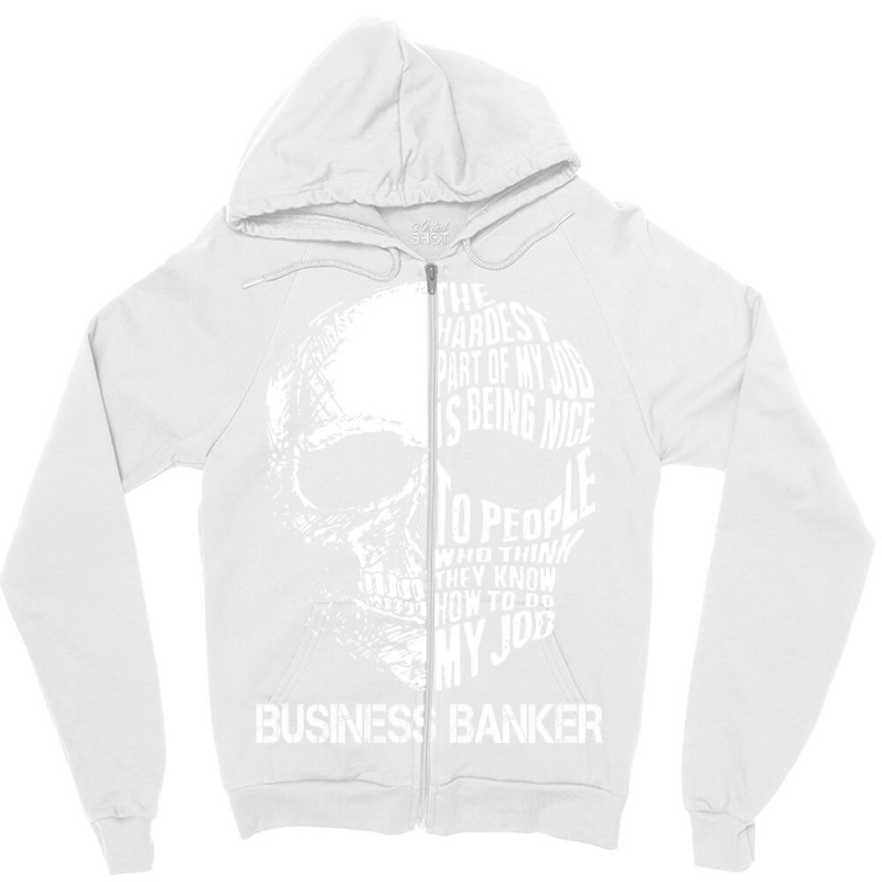 Business Banker Cute Zipper Hoodie by hansjiwaleeft | Artistshot