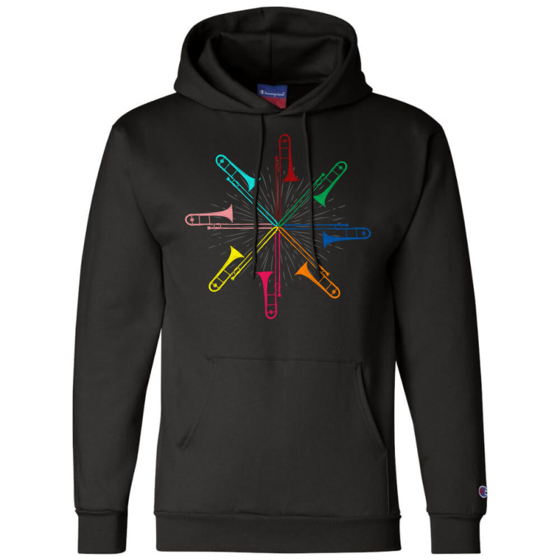 Music Gift Musician Musical Instrument Trombonist Champion Hoodie by terrilyn | Artistshot