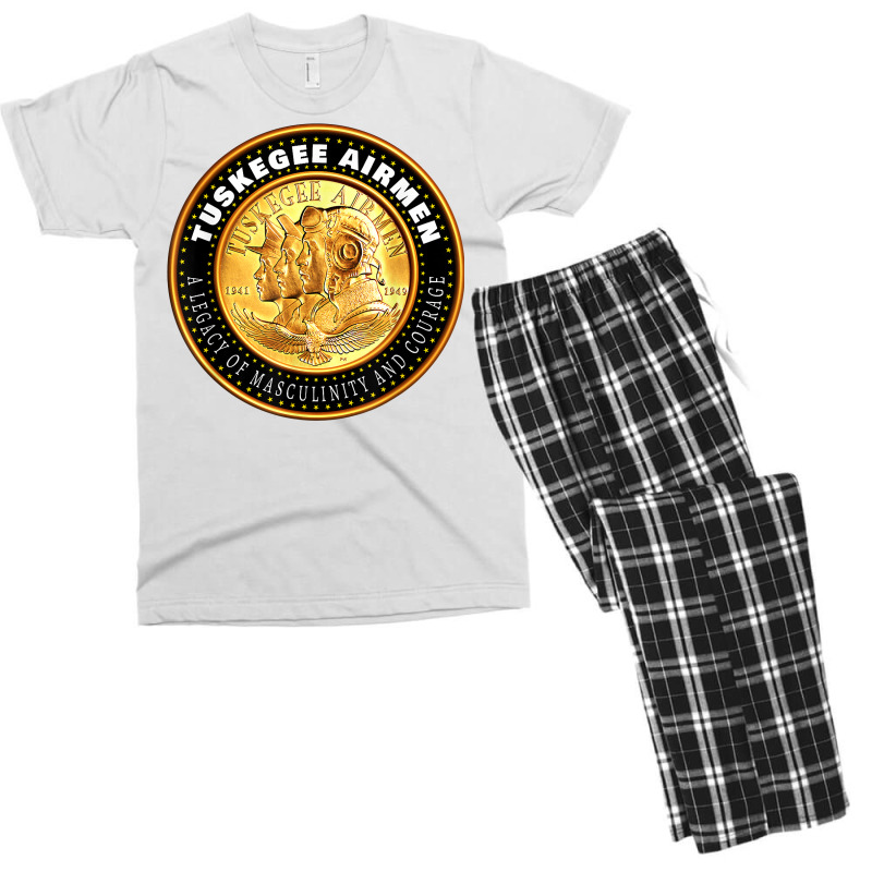 The Tuskegee Red Tail Airmen  Black American Pilot Men's T-shirt Pajama Set | Artistshot