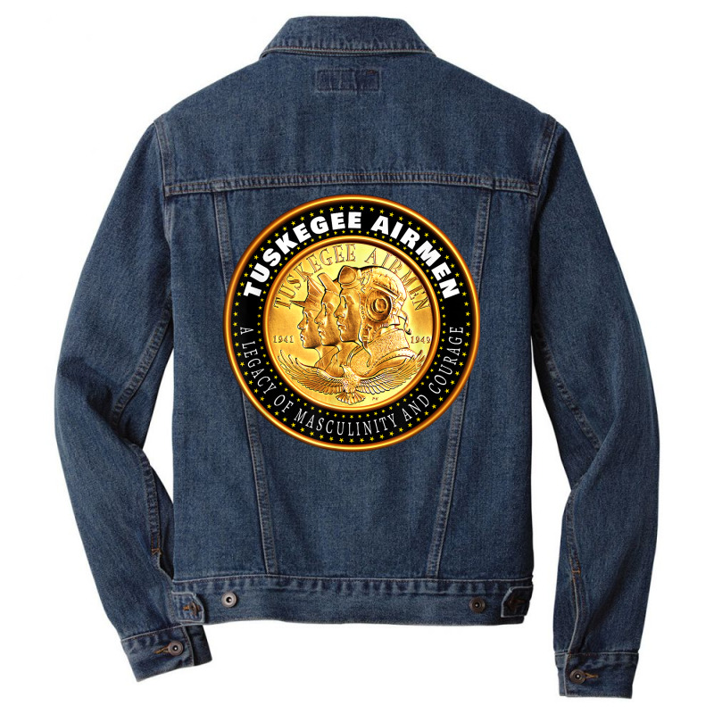 The Tuskegee Red Tail Airmen  Black American Pilot Men Denim Jacket | Artistshot