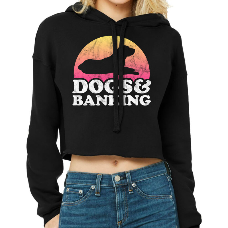 Dogs And Banking Dog And Banker Gift Nature Cropped Hoodie by hansjiwaleeft | Artistshot