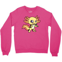 Singing Amphibian With Microphone Axolotl Crewneck Sweatshirt | Artistshot