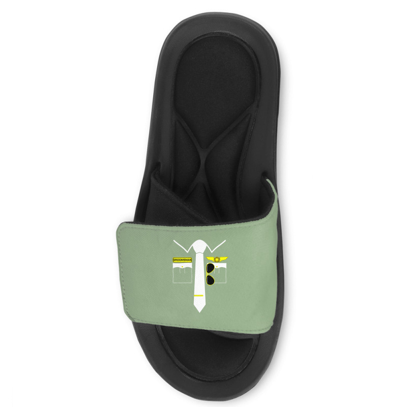 Bachelor Party Groom Stag Night Pilot Dress Humor Slide Sandal | Artistshot