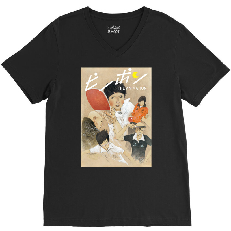 Ping Pong The Animation Anime V-Neck Tee by xaahiradada3 | Artistshot