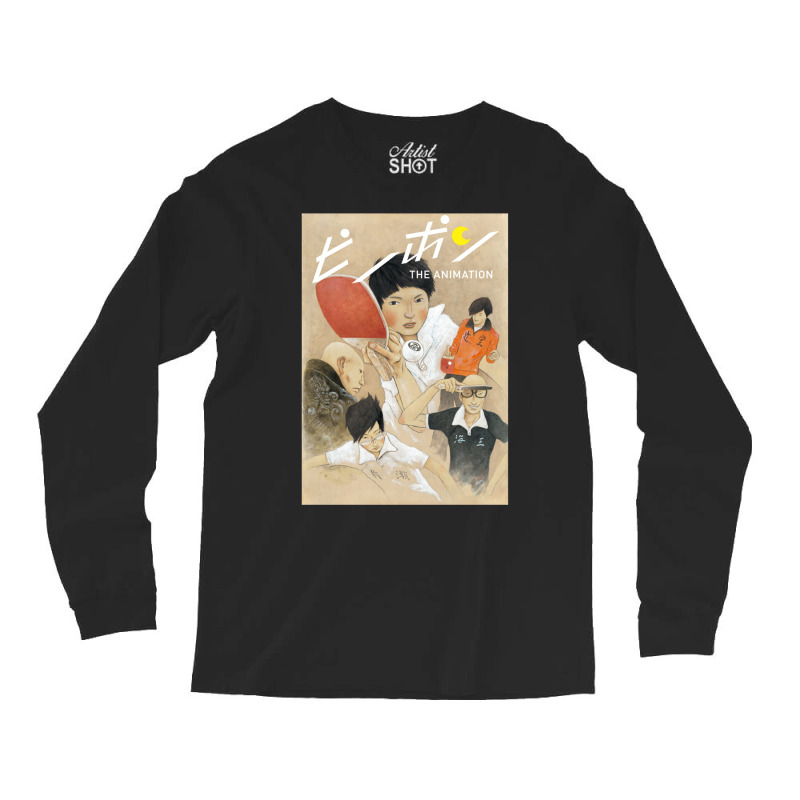 Ping Pong The Animation Anime Long Sleeve Shirts by xaahiradada3 | Artistshot