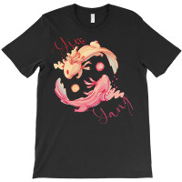 Yin Yang Axolotl Green T-shirt | Artistshot