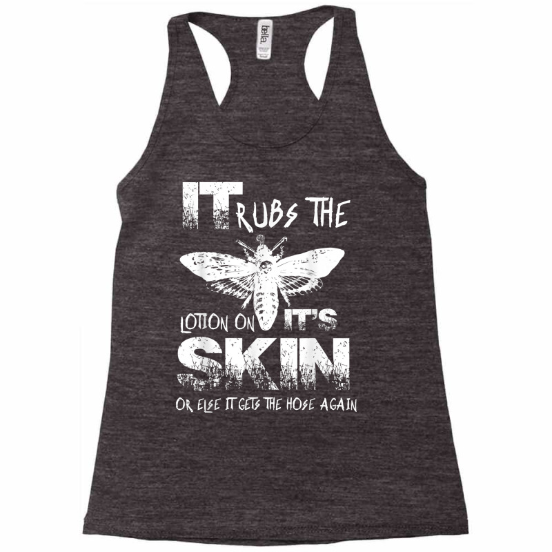 Funny It Rubs The Lotion On Its Skin Vintage Insec Racerback Tank | Artistshot