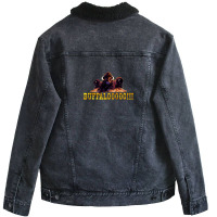 Buffalo Gold Casino Slot Machine Game Gifts Unisex Sherpa-lined Denim Jacket | Artistshot