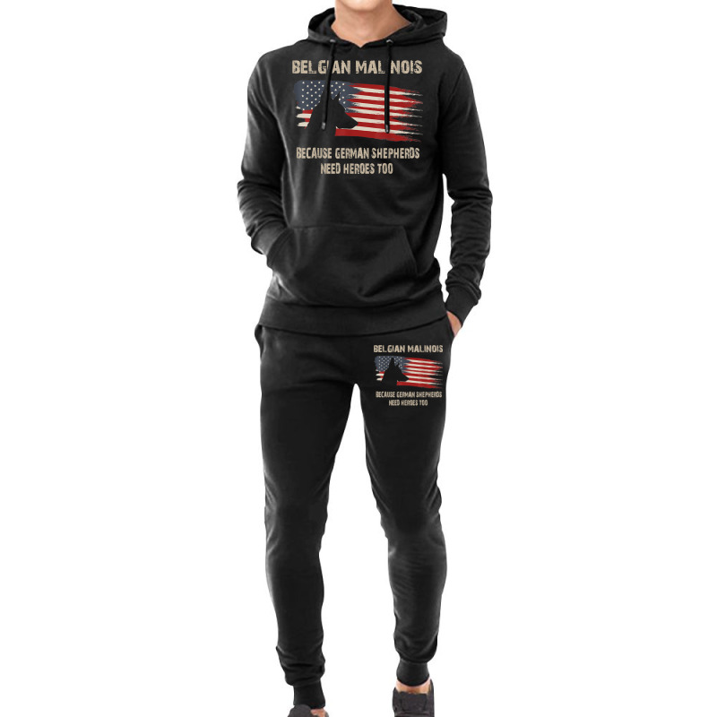 Belgian Malinois American Flag Funny T Shirt Dog G Hoodie & Jogger set by mumm | Artistshot