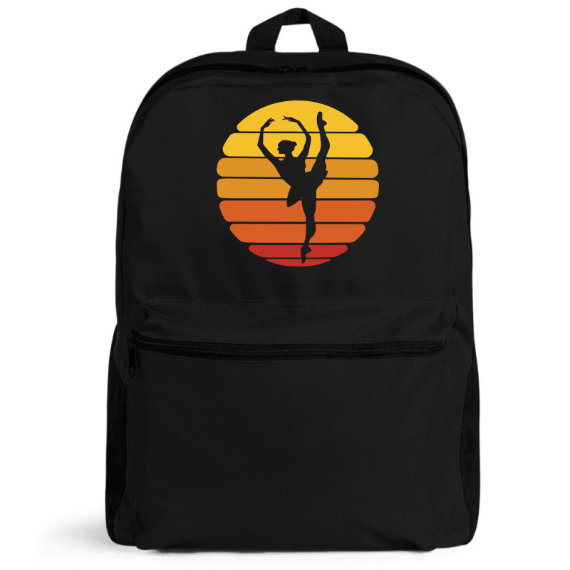 Ballerina Ballet Dancer Sunset Ballet Retro Sunset Backpack | Artistshot