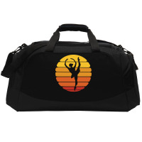 Ballerina Ballet Dancer Sunset Ballet Retro Sunset Active Duffel | Artistshot