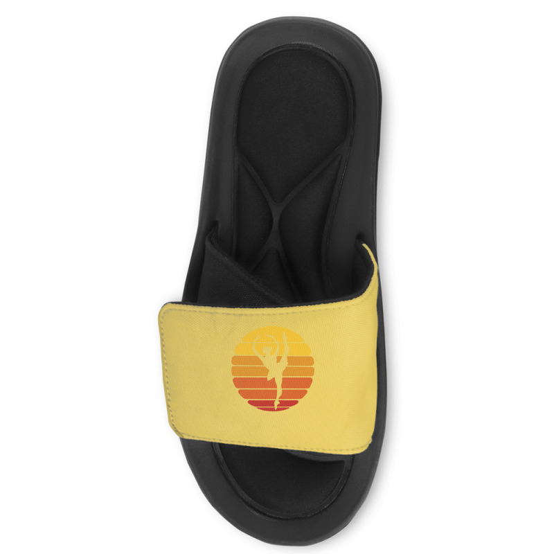 Ballerina Ballet Dancer Sunset Ballet Retro Sunset Slide Sandal | Artistshot