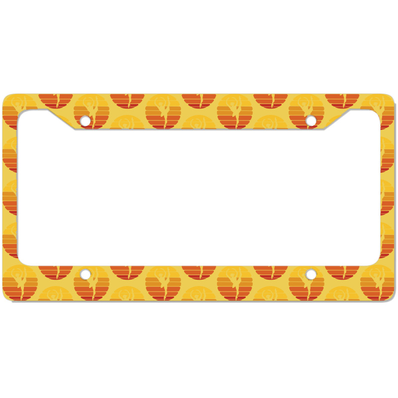 Ballerina Ballet Dancer Sunset Ballet Retro Sunset License Plate Frame | Artistshot