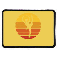 Ballerina Ballet Dancer Sunset Ballet Retro Sunset Rectangle Patch | Artistshot