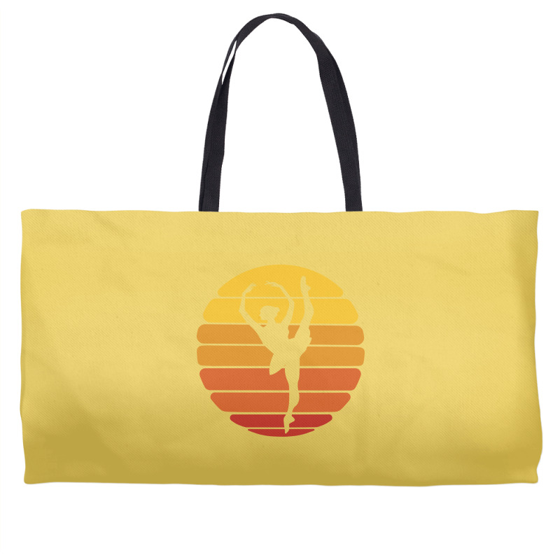 Ballerina Ballet Dancer Sunset Ballet Retro Sunset Weekender Totes | Artistshot