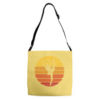 Ballerina Ballet Dancer Sunset Ballet Retro Sunset Adjustable Strap Totes | Artistshot