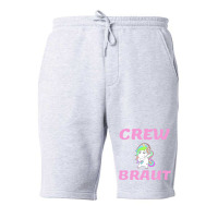 Bachelorette Party  Unicorn Crew Bride Travel Fleece Short | Artistshot