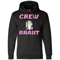 Bachelorette Party  Unicorn Crew Bride Travel Champion Hoodie | Artistshot