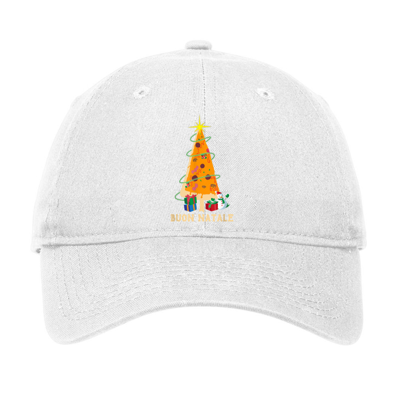 Buon Natale Pizza Christmas Tree Italian Christmas Adjustable Cap by mheny | Artistshot