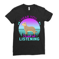 Berger Picard T  Shirt I Hear You I'm Just Not Listening Berger Picard Ladies Fitted T-shirt | Artistshot