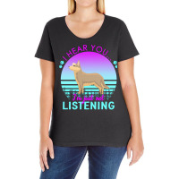 Berger Picard T  Shirt I Hear You I'm Just Not Listening Berger Picard Ladies Curvy T-shirt | Artistshot