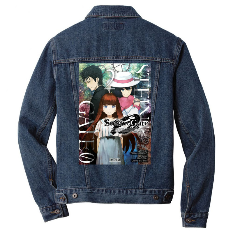 Steins;gate Anime 11 Men Denim Jacket | Artistshot