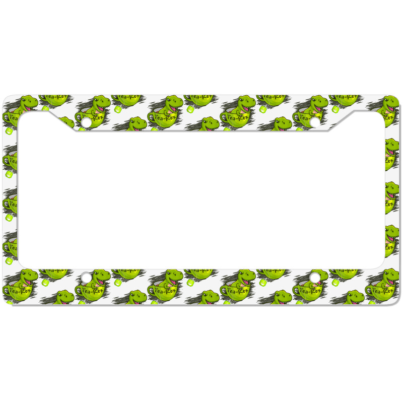 Cute Dino T Rex Dinosaur King Reptile Party Cup License Plate Frame | Artistshot