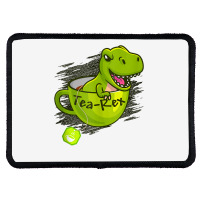 Cute Dino T Rex Dinosaur King Reptile Party Cup Rectangle Patch | Artistshot