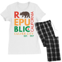 Culver City T Shirt   Republic Of California Women's Pajamas Set | Artistshot