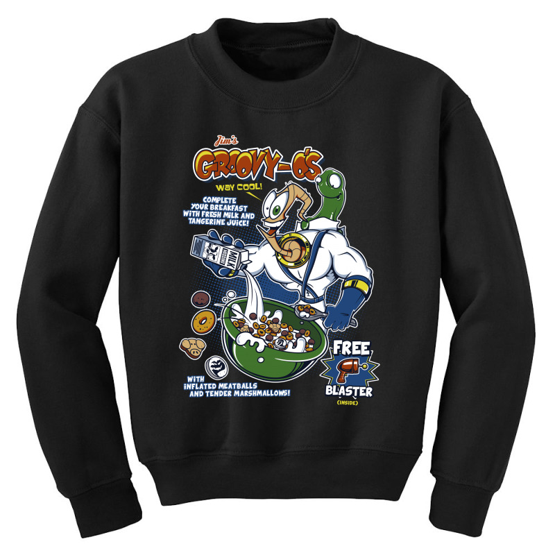 Groovyos Cereal Youth Sweatshirt by Olipop | Artistshot