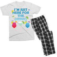 Im Just Here For The Drinks Alcohol Party Gift Boy Men's T-shirt Pajama Set | Artistshot