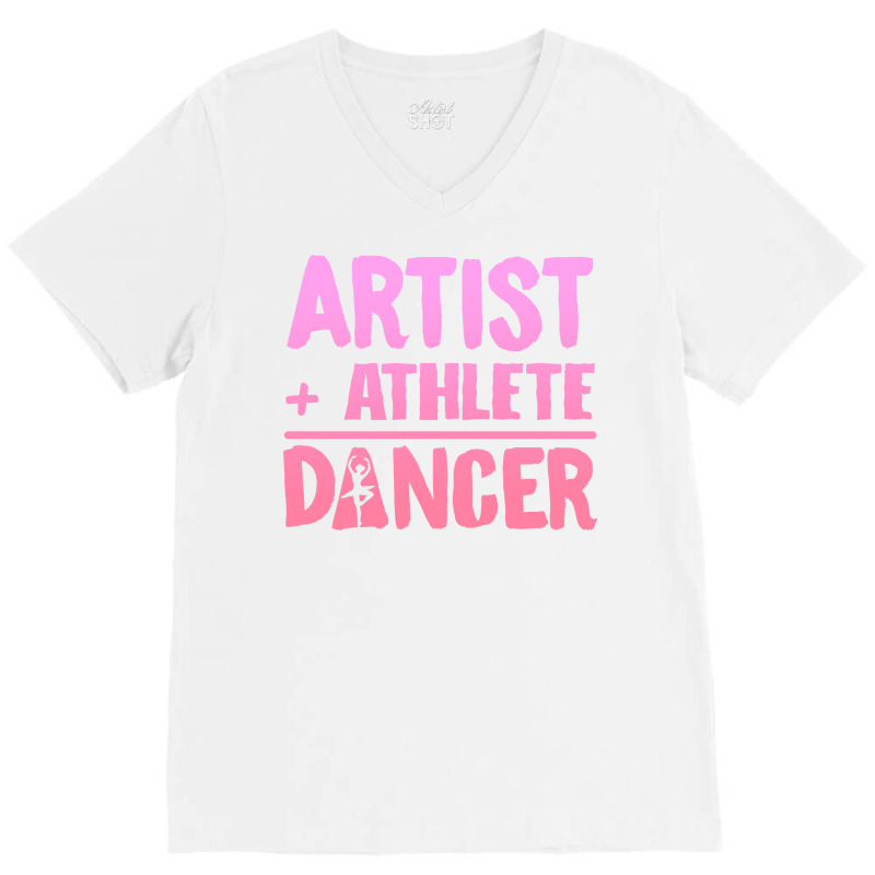 Ballet Dance Artist Athlete Dancer Retro Yellow V-neck Tee | Artistshot