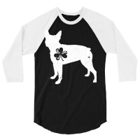 Boston Terrier T  Shirt St Patrick Day   Boston Terrier Shamrock T  Sh 3/4 Sleeve Shirt | Artistshot