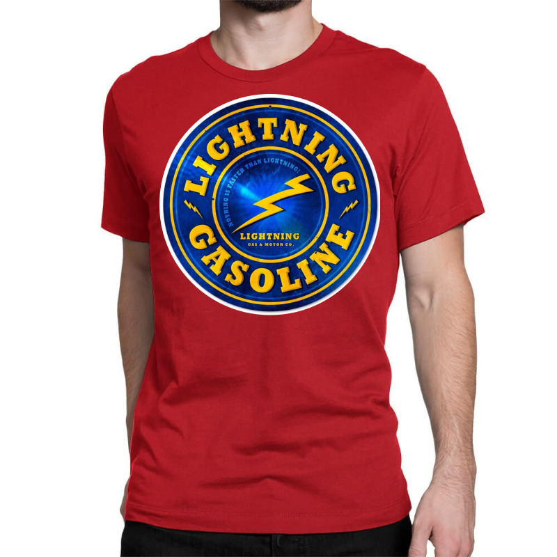 Vintage Lightning Gasoline Sign Retro Classic T-shirt | Artistshot