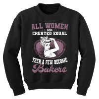 Baker Women Pastry Chef Cook Culinary Bakery Owner Youth Sweatshirt | Artistshot