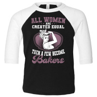 Baker Women Pastry Chef Cook Culinary Bakery Owner Toddler 3/4 Sleeve Tee | Artistshot