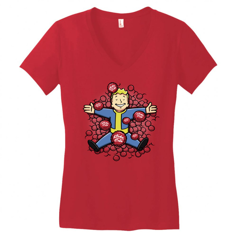 Nuclear Beauty Women's V-Neck T-Shirt by Olipop | Artistshot