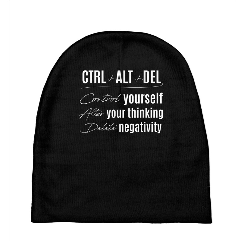 Control Yourself Alter Thoughts Ctrl Alt Delete Ne Baby Beanies by mheny | Artistshot