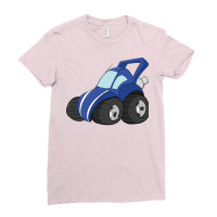 Offroad Blue Wagon Blue Ladies Fitted T-shirt | Artistshot