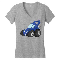 Offroad Blue Wagon Blue Women's V-neck T-shirt | Artistshot