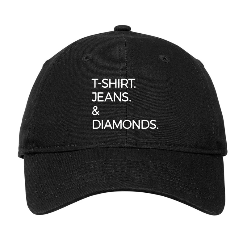 T Shirt Jeans And Diamonds Adjustable Cap | Artistshot