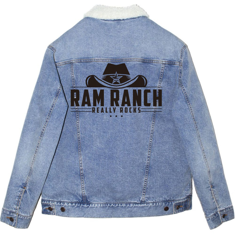 Ram Ranch Really Rocks3 Unisex Sherpa-Lined Denim Jacket by xaahiradada3 | Artistshot