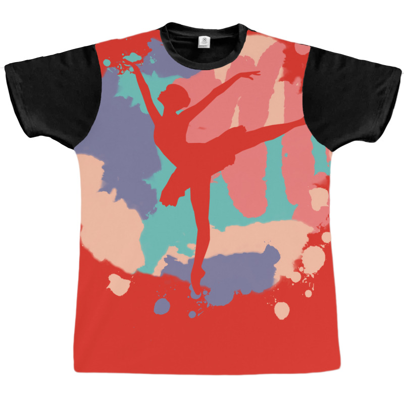 Ballet Dance Watercolor Nostalgia Tumblr Graphic T-shirt | Artistshot