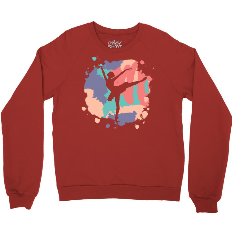 Ballet Dance Watercolor Nostalgia Tumblr Crewneck Sweatshirt | Artistshot