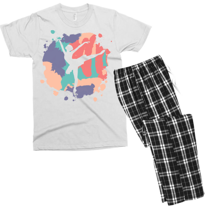 Ballet Dance Watercolor Nostalgia Tumblr Men's T-shirt Pajama Set | Artistshot