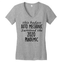 This Badass Auto Mechanic Survived The 2020 Pandem Women's V-neck T-shirt | Artistshot