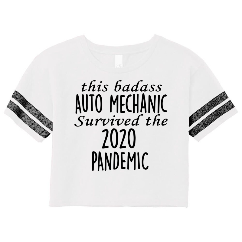 This Badass Auto Mechanic Survived The 2020 Pandem Scorecard Crop Tee | Artistshot