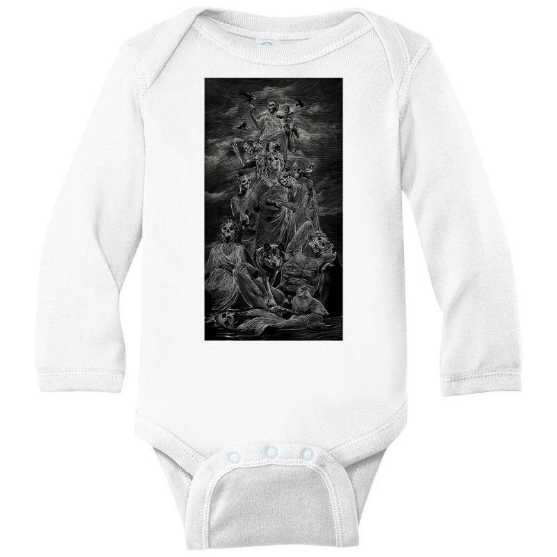 Occult Gothic Dark Satanic Unholy Witchcraft Grung Long Sleeve Baby Bodysuit by bettincam | Artistshot